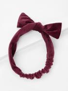 Romwe Knot Design Velvet Headband