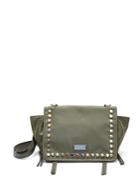 Romwe Studded Detail Winged Flap Bag