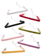 Romwe Multicolor Velvet Slim Choker Necklace Set