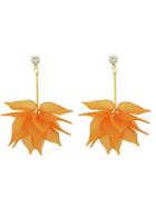 Romwe Flower Dangel Earrings