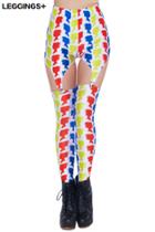 Romwe Multicolor Women's Image Printed Leggings