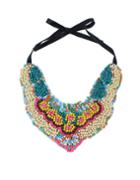 Romwe Chunky Statment Colorful Beads Necklace