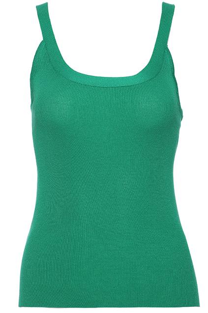 Romwe Cut-out Back Strappy Green Vest