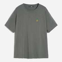 Romwe Guys Drop Shoulder Pineapple Print Tee