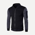 Romwe Men Cut And Sew Sweatshirt