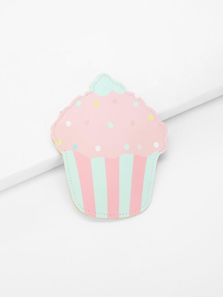 Romwe Cup Cake Print Coin Purse