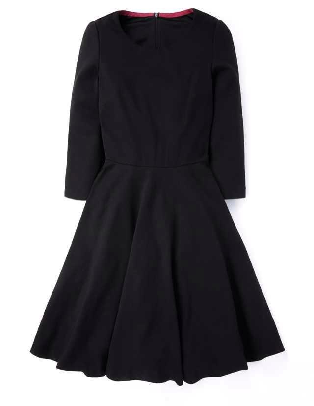 Romwe Black Fitted Pleated Dress