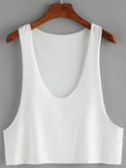 Romwe Scoop Neck Tank Top