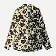 Romwe Guys Chain Print Shirt