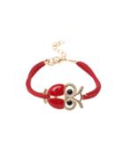 Romwe Red Owl High-shine Lobster Clasp Vintage Hand Chain