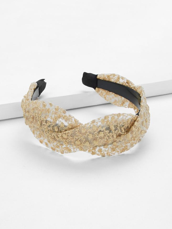 Romwe Cross Net Design Headband