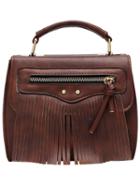 Romwe Brown Zipper Tassel Pu Bag