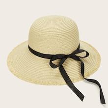 Romwe Raw Edge Floppy Hat