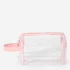 Romwe Clear Makeup Bag With Wristlet