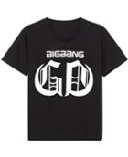 Romwe Hieroglyphs Print Black T-shirt