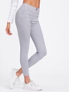 Romwe Pale Grey Leggings Jeans