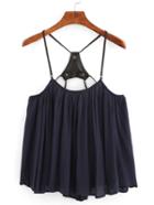 Romwe Triangle Racerback Swing Cami Top