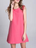 Romwe Sleeveless Shift Pink Dress