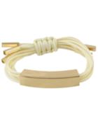 Romwe Beige Braided Rope Adjustable Bracelet