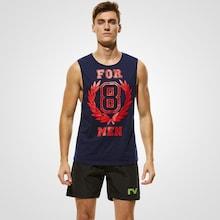 Romwe Men Number & Letter Print Tank Top