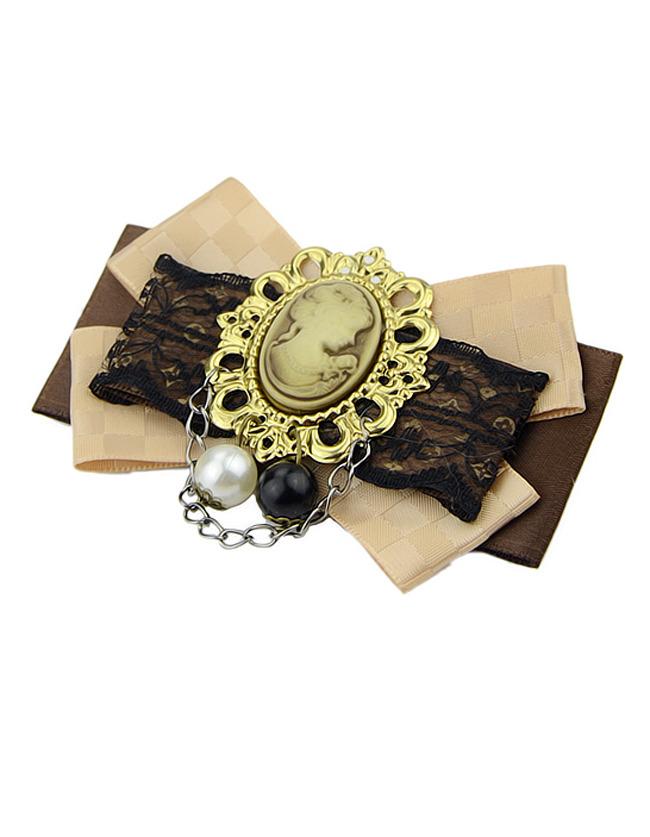 Romwe Alloy Bowknot Beauty Brooch For Wedding