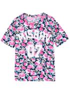 Romwe Floral Misbhv 07 Print T-shirt