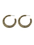 Romwe Ancient Golden Retro Pattern Exquisite Fashion Earrings