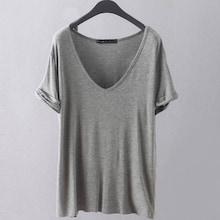 Romwe Cuff Sleeve Boyfriend T-shirt