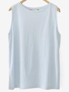 Romwe Light Blue Basic Tank Top