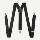 Romwe Men Plain Suspenders