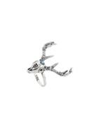 Romwe Antique Silver Lucky Deer Simple Ring