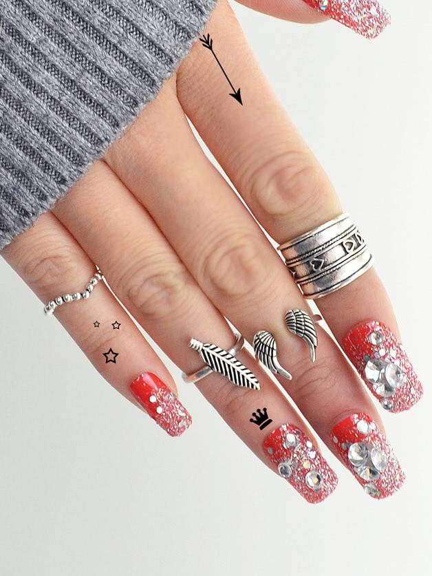 Romwe Angel Wings Ring Four-piece Suit