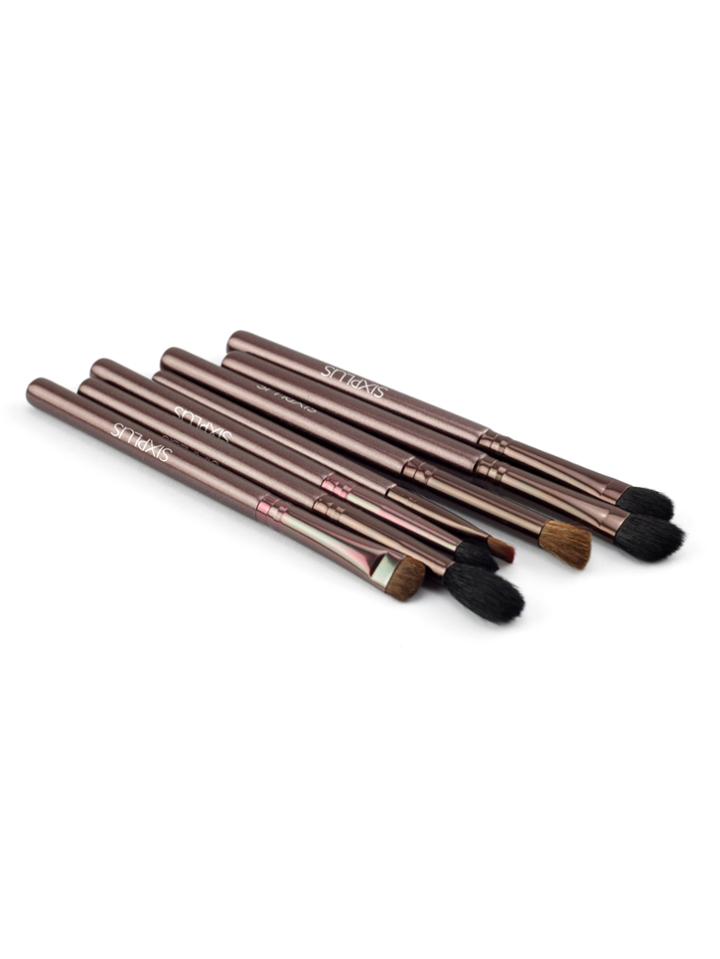 Romwe Metallic Cosmetic Eye Brush Set