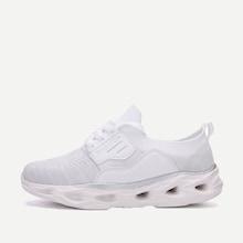 Romwe Lace Up Cut Out Sole Sneakers