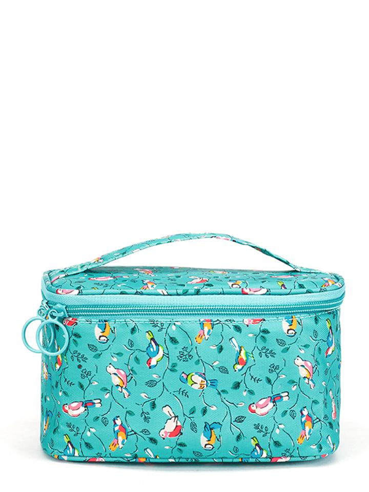 Romwe Pu Animal Print Makeup Bag