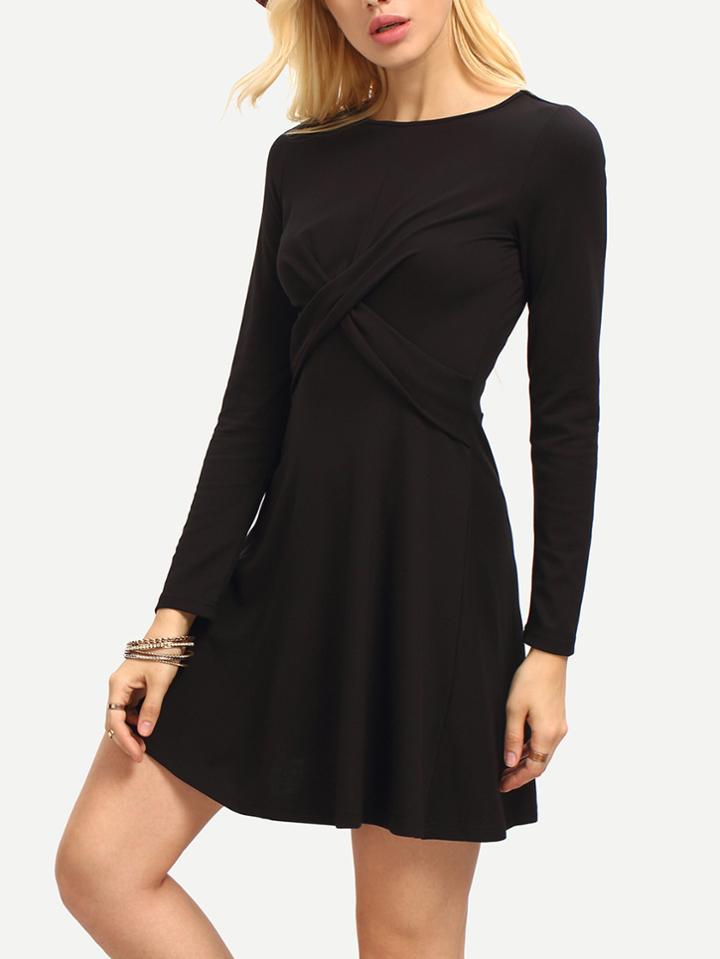 Romwe Round Neck A Line Dress