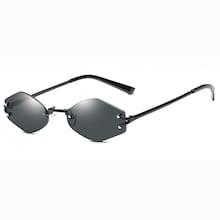 Romwe Plain Rimless Sunglasses
