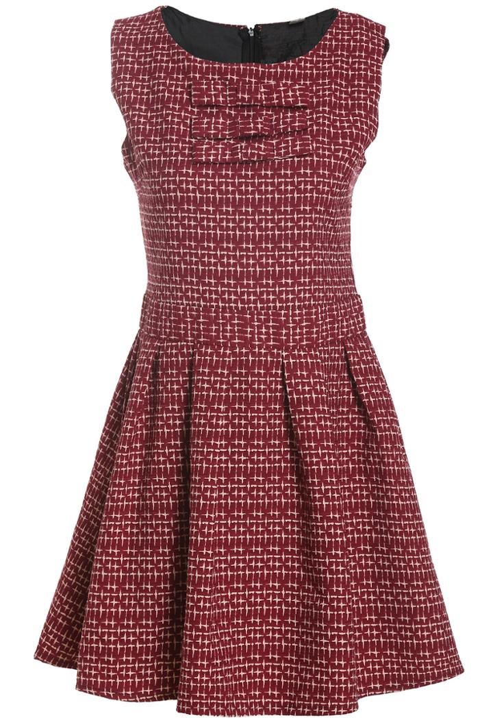 Romwe Starlight Print Flare Sun Dress