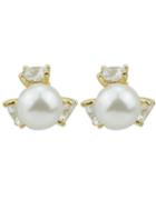 Romwe New Coming Fake Women Latest Design Of Pearl Earrings
