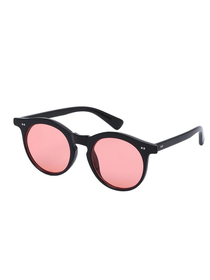 Romwe Red Lenses Round Sunglasses