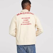 Romwe Guys Letter Print Back Jacket