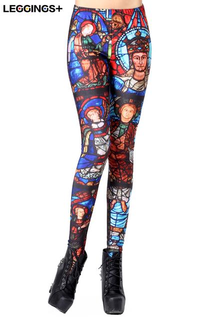 Romwe Romwe Printed Design Skinny Leggings