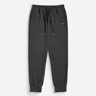 Romwe Guys Letter Patched Drawstring Waist Sweatpants