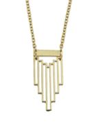 Romwe Gold Long Pendant Necklace