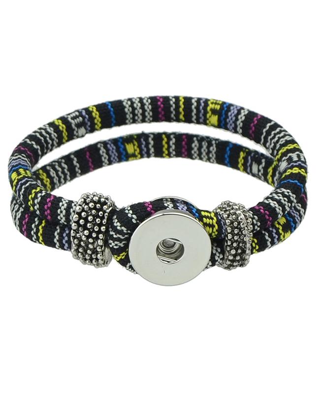 Romwe Black Cotton Women Bracelet