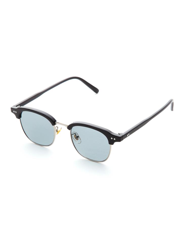Romwe Half Frame Grey Lens Sunglasses
