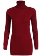 Romwe Turtleneck Ribbed Slim Knitwear