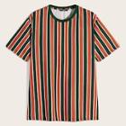 Romwe Guys Colorblock Striped Top