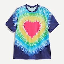 Romwe Guys Watercolor Print Tee