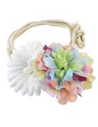 Romwe Simple Adjustable Colorful Braided Rope Flower Fashion Waist Belt